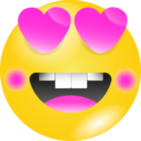 cute emoticon on transparent background png