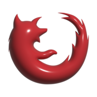 3d ícone Mozilla Raposa de fogo png