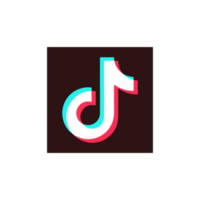 transparente Tik Tok rectángulo icono png