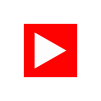 transparant youtube rechthoek icoon png