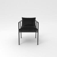 Armchair 3D render realistic furniture front view photo
