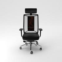 Office Chair 3D rendered realistic furniture front view photo