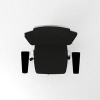 Office Chair 3D rendered realistic furniture top view photo