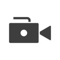 icono de cámara de video vector