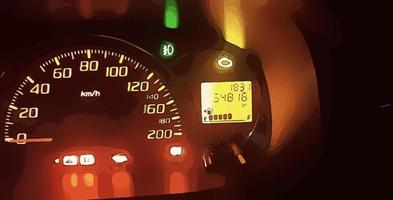 fullcolour car speedometer photo