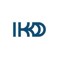 KD Monogram Letter Logo Design. Customizable for Business Branding vector