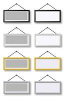 Blank picture frame. Realistic frames for paintings or photographs. vector