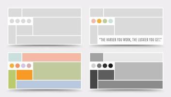 Moodboard template. Photo collage layout. Minimalist Moodboard. vector