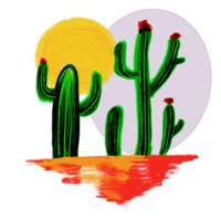 planta de cactus verde png