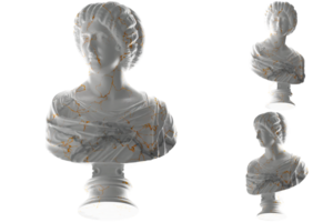 Noble lady in gold and marble Perfect for luxury apparel and Renaissance inspired designs png