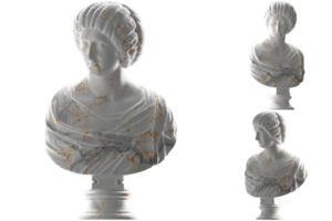 Noble lady in gold and marble Perfect for luxury apparel and Renaissance inspired designs png