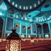 Ramadán mezquita islámico linterna foto