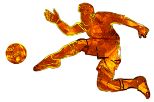 calcio giocatore calciando un' palla icona png