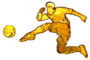 football player kicking a ball icon png