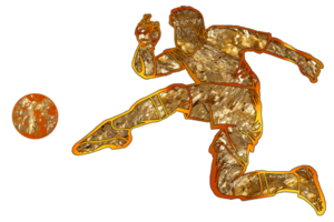 football player kicking a ball icon png