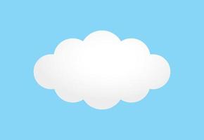 cute cloud graphic element vector