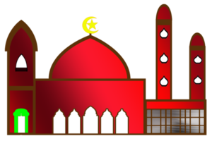 icon design of mosque place for Muslim pray png