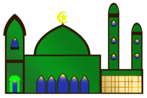 icon design of mosque place for Muslim pray png