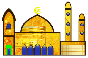 icon design of mosque place for Muslim pray png