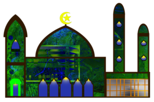 icon design of mosque place for Muslim pray png