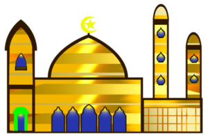 icon design of mosque place for Muslim pray png