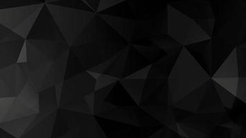 Black polygonal abstract background. Triangular 3d texture. photo