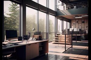 Architectural visualization of an office photo