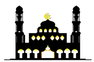 icon design of mosque place for Muslim pray png