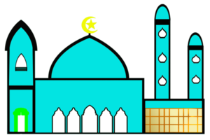 icon design of mosque place for Muslim pray png