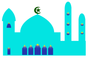 icon design of mosque place for Muslim pray png