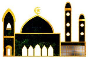 icon design of mosque place for Muslim pray png