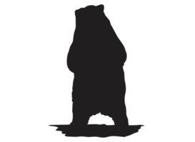 Animal - Bear Silhouette png