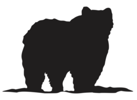 animal - Urso silhueta png