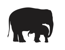 dier - olifant silhouet png