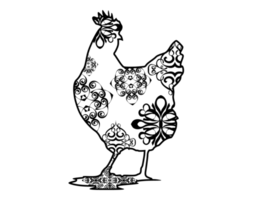 pollo mandala ornamento png