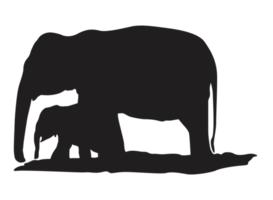 Tier - - Elefant Silhouette png