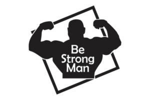 Gym Quotes - Be Strong Man png