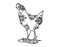 pollo mandala ornamento png