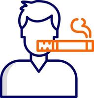 Man Smoking Vector Icon