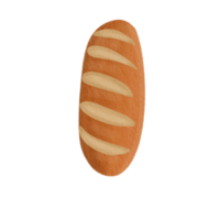 Delicious bread illustration png