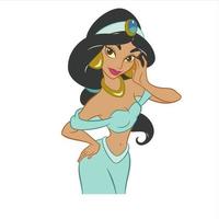 disney princesas en hada cuentos vector