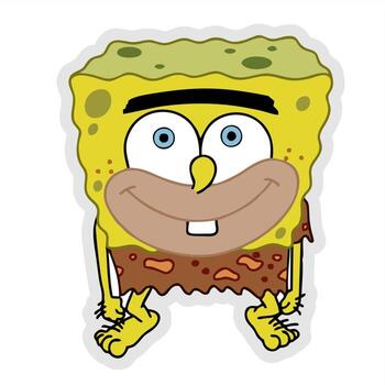spongebob squarepants editorial design vector