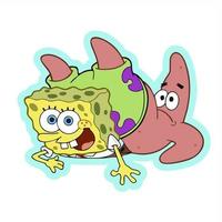 spongebob squarepants editorial design vector