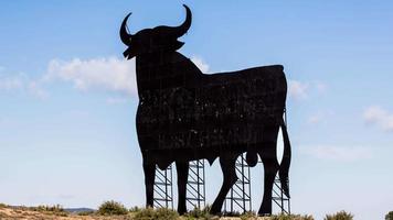 Spanish bull sign icon found all over Spain video