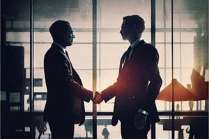 business people shaking hands photo