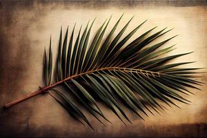 PalmSunday on the occasion of Jesus' entry into Jerusalem generrated ai photo