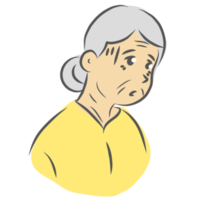 An old person character png