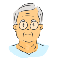 An old person character png