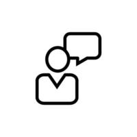 user speech chat bubble icon vector