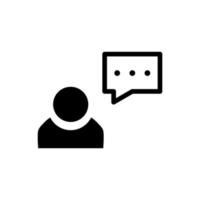 user speech chat bubble icon vector